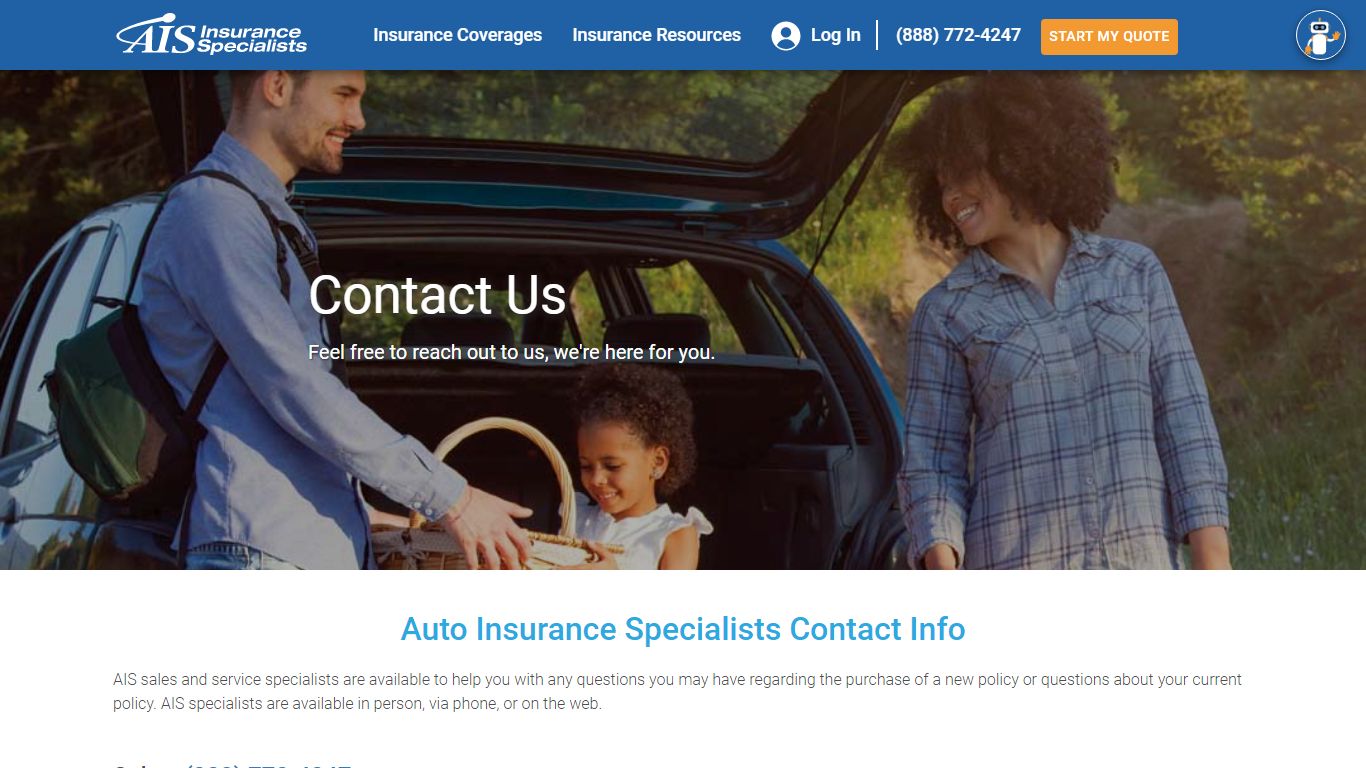 Contact Customer Service | AIS Insurance